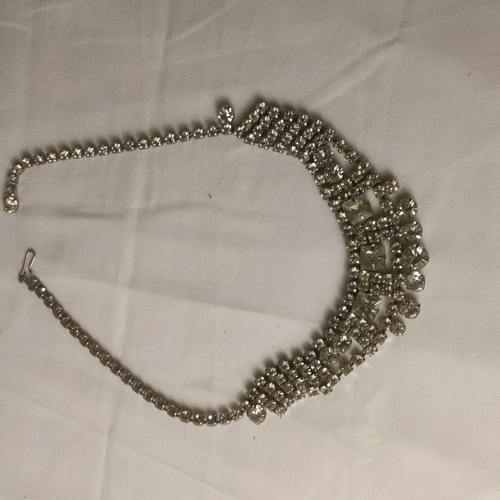 Vintage Rhinestone Cocktail Necklace